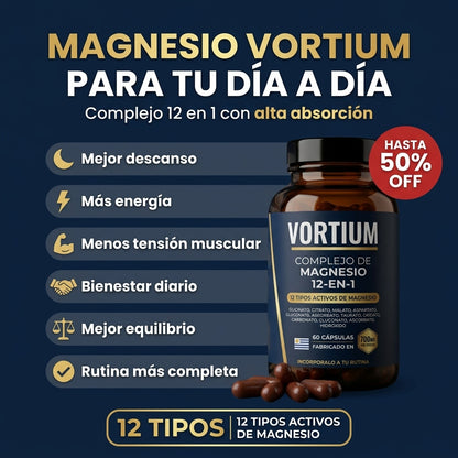 Complejo de Magnesio 12 en 1 - Vortium